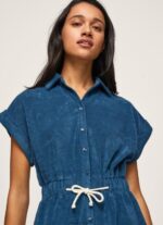 Women Jarman Pepe Jeans Short Velvet Jumpsuit 60J40209 - Image 3