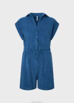 Women Jarman Pepe Jeans Short Velvet Jumpsuit 60J40209 - Image 5