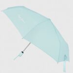 Women Light Blue Pepe Jeans Macy Folding Automatic Umbrella 60J40789