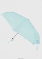 Women Light Blue Pepe Jeans Macy Folding Automatic Umbrella 60J40789