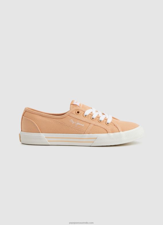 women_light_orange_pepe_jeans_brady_basic_sneakers_60j40630.jpg Women Light Orange Pepe Jeans Brady Basic Sneakers 60J40630 - Image 1