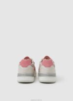Women Light Peach Pepe Jeans Baxter Colors Combined Sneakers 60J40603 - Image 4