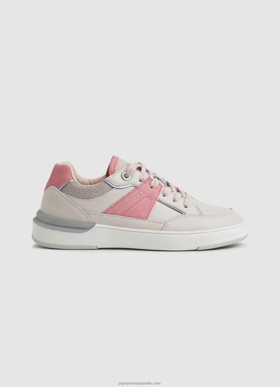women_light_peach_pepe_jeans_baxter_colors_combined_sneakers_60j40603.jpg Women Light Peach Pepe Jeans Baxter Colors Combined Sneakers 60J40603 - Image 1