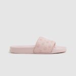 Women Light Pink Pepe Jeans Slider Plain Beach Flip Flops 60J40689