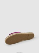 Women Light Plum Pepe Jeans Siva Berry Leather Sandals 60J40680 - Image 5