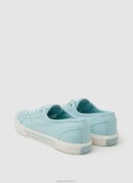 Women Light Water Green Pepe Jeans Brady Basic Sneakers 60J40631 - Image 4