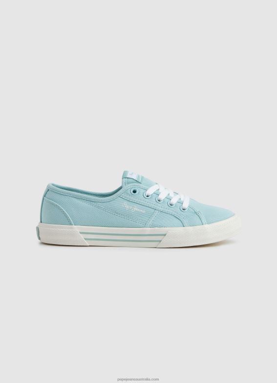 women_light_water_green_pepe_jeans_brady_basic_sneakers_60j40631.jpg Women Light Water Green Pepe Jeans Brady Basic Sneakers 60J40631 - Image 1