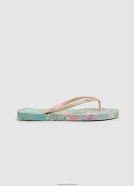 Women Mojito Pepe Jeans Tropical Rake Beach Flip Flops 60J40703