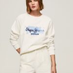 Women Mousse Pepe Jeans Cropped Cotton Jumper 60J40287
