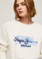 Women Mousse Pepe Jeans Cropped Cotton Jumper 60J40287 - Image 3