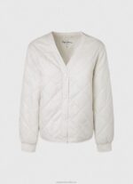 Women Mousse Pepe Jeans Diamond Quilted Jacket 60J40120 - Image 5