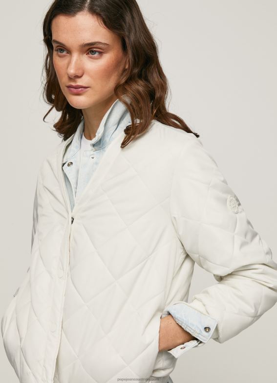 women_mousse_pepe_jeans_diamond_quilted_jacket_60j40120.jpg Women Mousse Pepe Jeans Diamond Quilted Jacket 60J40120 - Image 1