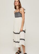 Women Mousse Pepe Jeans Embroidered Cotton Dress 60J40189 - Image 2