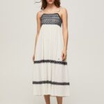 Women Mousse Pepe Jeans Embroidered Cotton Dress 60J40189