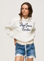 Women Mousse Pepe Jeans Embroidered Logo Cotton Jumper 60J40269 - Image 3
