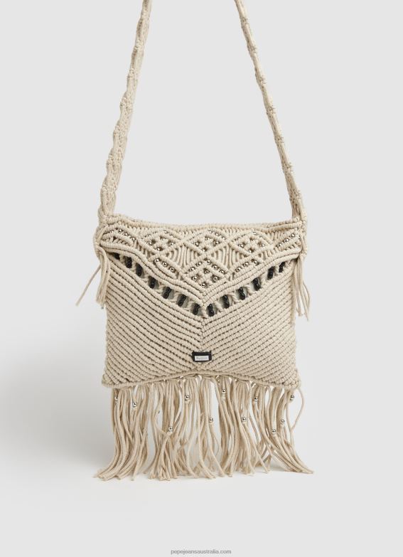 women_mousse_pepe_jeans_macrame_crossbody_bag_60j40709.jpg Women Mousse Pepe Jeans Macrame Crossbody Bag 60J40709 - Image 1