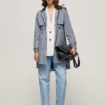 Women Multi Pepe Jeans All-Over Logo Light Parka 60J40137