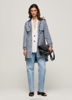 Women Multi Pepe Jeans All-Over Logo Light Parka 60J40137