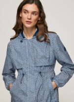 Women Multi Pepe Jeans All-Over Logo Light Parka 60J40137 - Image 3