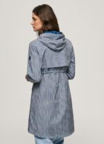 Women Multi Pepe Jeans All-Over Logo Light Parka 60J40137 - Image 4