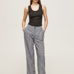 Women Multi Pepe Jeans All Over Logo Printed Trousers 60J40307