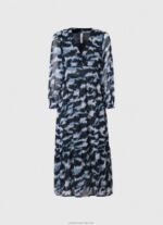 Women Multi Pepe Jeans Blita Printed Midi Dress 60J40194 - Image 5