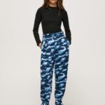 Women Multi Pepe Jeans Camouflage Print Pants 60J40305