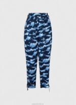 Women Multi Pepe Jeans Camouflage Print Pants 60J40305 - Image 5