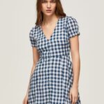 Women Multi Pepe Jeans Checkered Print Dress 60J40184