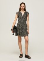 Women Multi Pepe Jeans Floral Chiffon Dress 60J40171 - Image 2