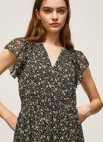 Women Multi Pepe Jeans Floral Chiffon Dress 60J40171 - Image 3