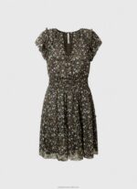 Women Multi Pepe Jeans Floral Chiffon Dress 60J40171 - Image 5