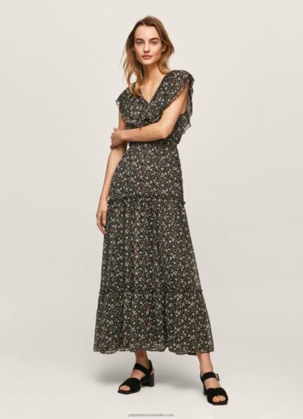 Women Multi Pepe Jeans Floral Chiffon Dress 60J40214