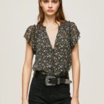 Women Multi Pepe Jeans Floral Print Chiffon Blouse 60J40367
