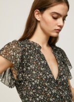Women Multi Pepe Jeans Floral Print Chiffon Blouse 60J40367 - Image 3