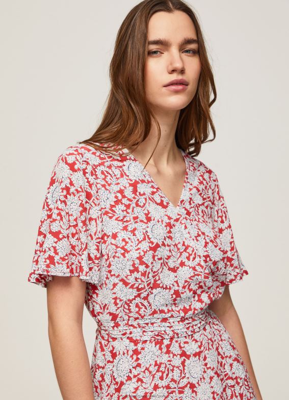 Women Multi Pepe Jeans Floral Print Short Jumpsuit 60J40168 - Image 3