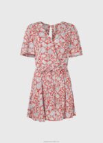 Women Multi Pepe Jeans Floral Print Short Jumpsuit 60J40168 - Image 5