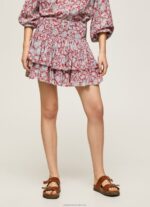 Women Multi Pepe Jeans Floral Print Skirt 60J40503 - Image 2