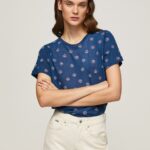 Women Multi Pepe Jeans Floral Print T-Shirt 60J40444
