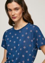 Women Multi Pepe Jeans Floral Print T-Shirt 60J40444 - Image 3