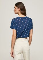 Women Multi Pepe Jeans Floral Print T-Shirt 60J40444 - Image 4
