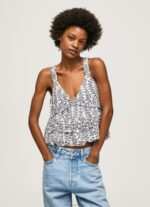 Women Multi Pepe Jeans Floral Print Tank Top 60J40334 - Image 3