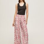 Women Multi Pepe Jeans Floral Print Wide Trousers 60J40304