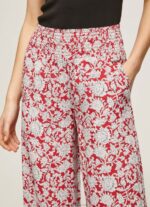 Women Multi Pepe Jeans Floral Print Wide Trousers 60J40304 - Image 3