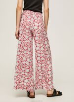 Women Multi Pepe Jeans Floral Print Wide Trousers 60J40304 - Image 4