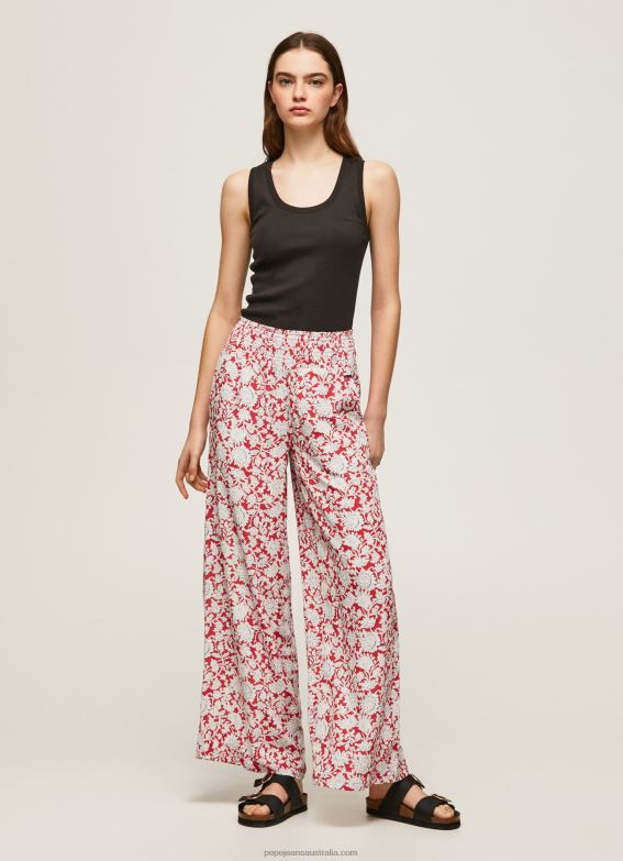 women_multi_pepe_jeans_floral_print_wide_trousers_60j40304.jpg Women Multi Pepe Jeans Floral Print Wide Trousers 60J40304 - Image 1