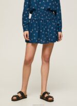 Women Multi Pepe Jeans Floral Printed Skirt 60J40505 - Image 2