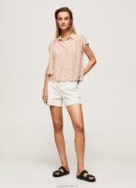 Women Multi Pepe Jeans Floral Short Sleeved Shirt 60J40356 - Image 2