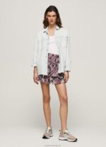 Women Multi Pepe Jeans Flowing Skirt With Frills 60J40494