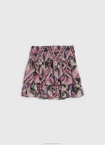 Women Multi Pepe Jeans Flowing Skirt With Frills 60J40494 - Image 5